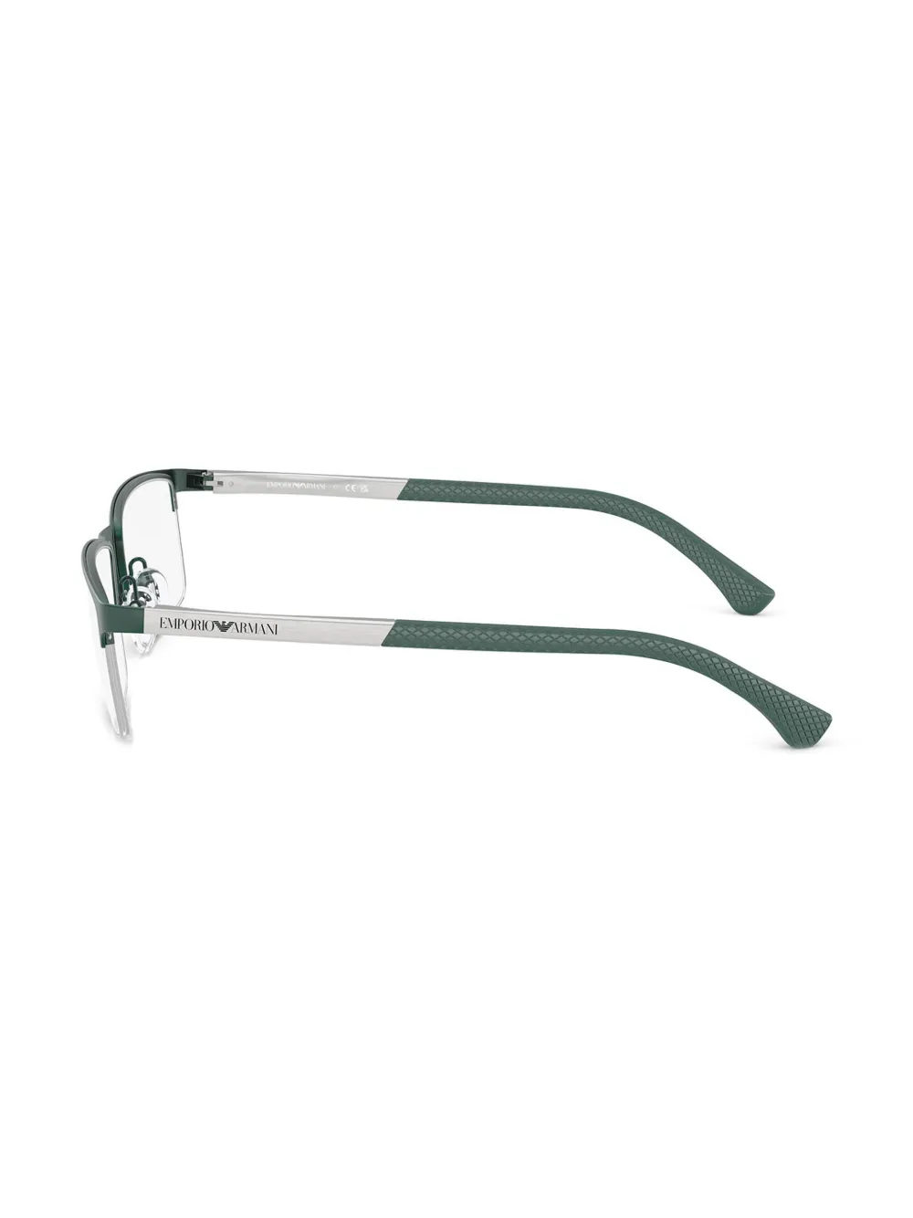 Emporio Armani Bril met rechthoekig montuur Groen