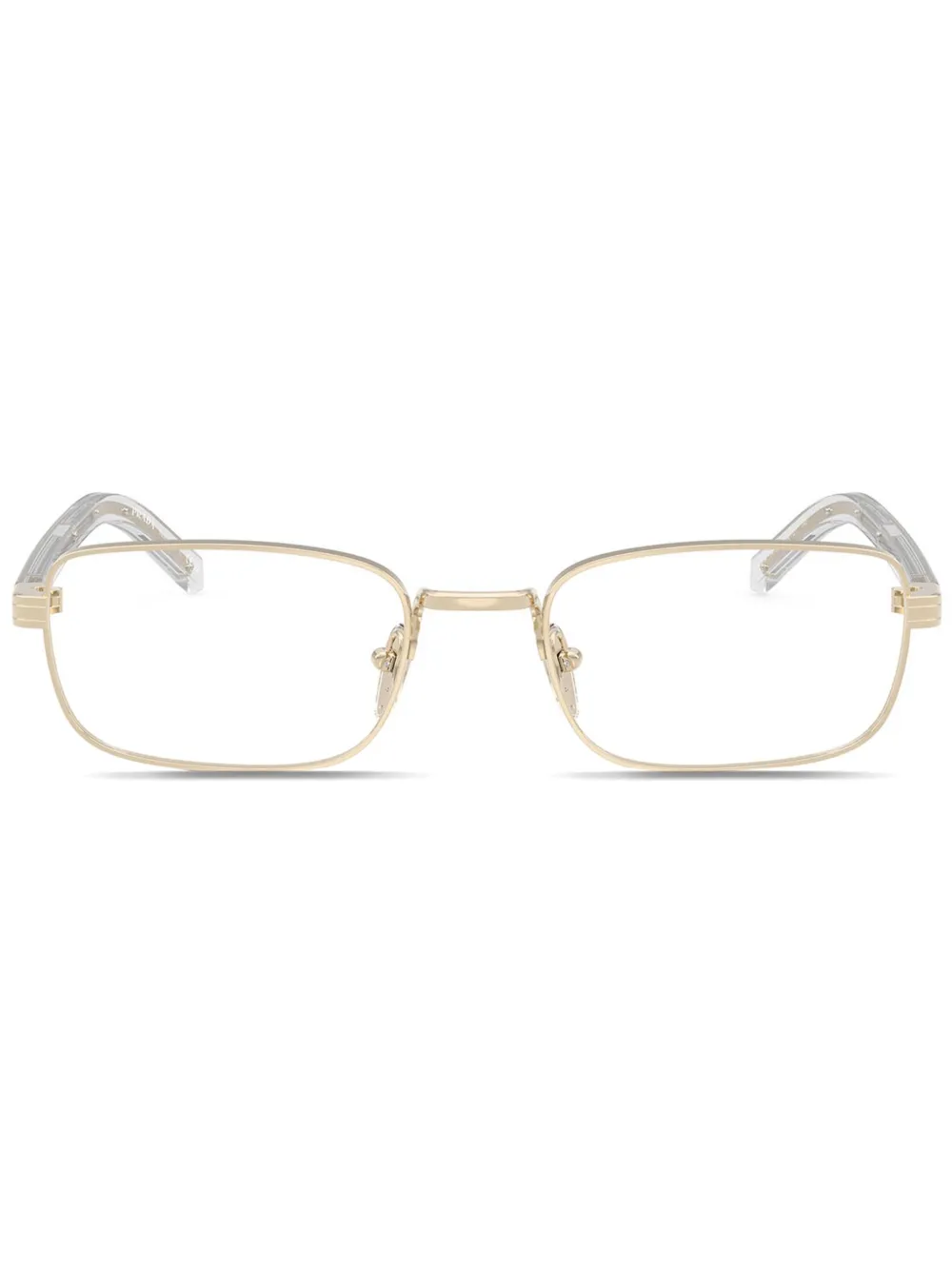 Prada Eyewear lentes con armazón rectangular | dorado | Image 1