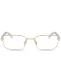 Prada Eyewear rectangle-frame glasses - Gold