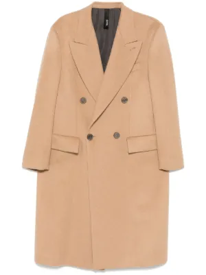 Acne Studios ウールブレンド シングルコート | ブラウン | FARFETCH JP