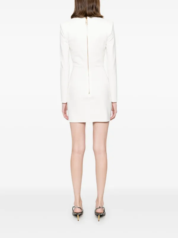 Elisabetta Franchi zip-detailed Mini Dress | White | FARFETCH JO Elisabetta Franchi zip-detailed Mini Dress | White | FARFETCH JO