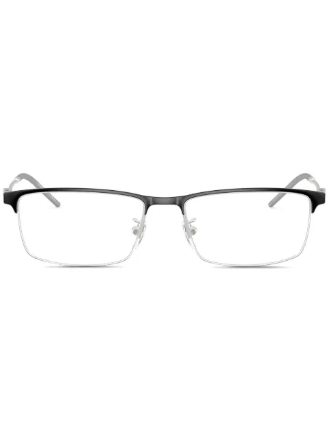 Emporio Armani rectangle frame glasses