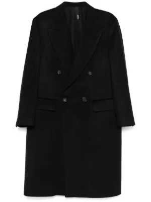 Rick Owens Slim Drella Coat | Black | FARFETCH