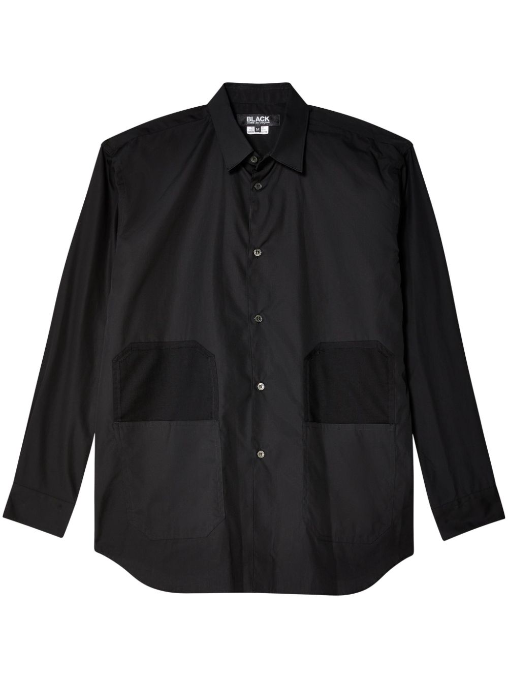 Black Comme Des Garçons button-down shirt