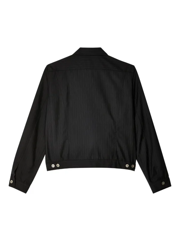 Black Comme Des Garcons Pinstripe Shirt Black FARFETCH PH