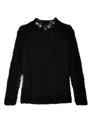 トップス BLACK Comme des garcons knit sweater Black Comme Des Garçons Knitted Sweaters for Men - FARFETCH