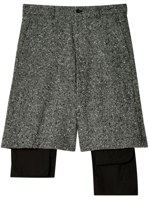 Black Comme Des Garçons tailored shorts 