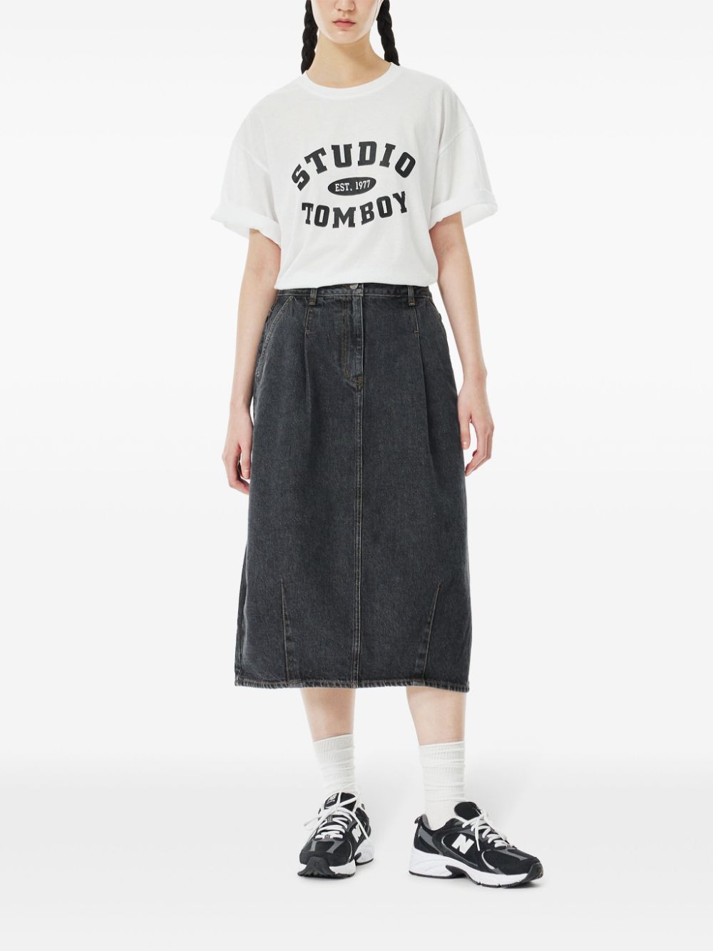 STUDIO TOMBOY Tuck rok - Zwart