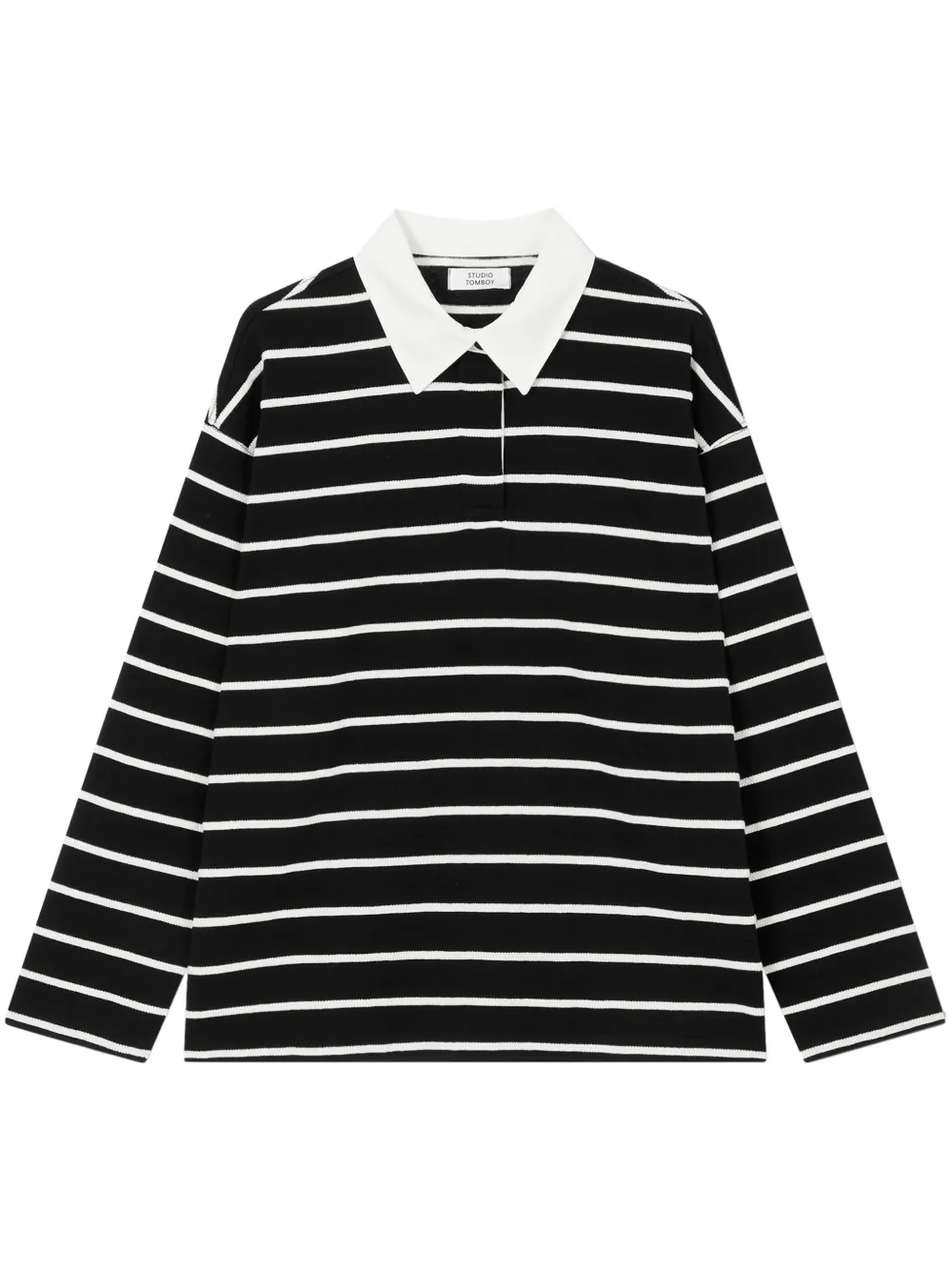 STUDIO TOMBOY striped T-shirt - Black