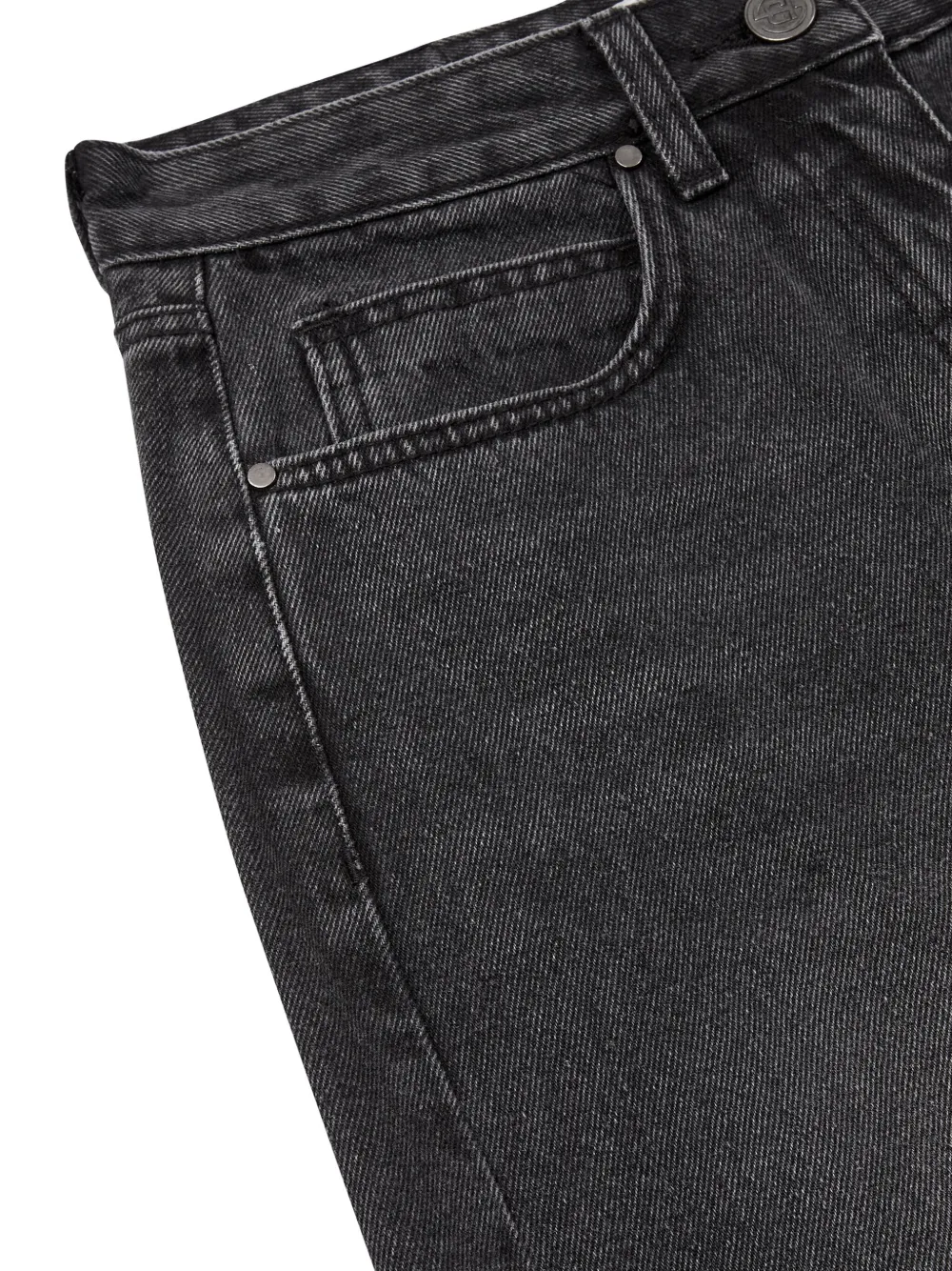 STUDIO TOMBOY Balloon denim rok Zwart