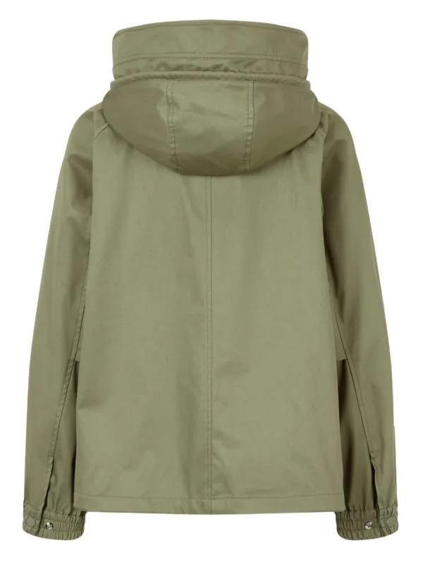 STUDIO TOMBOY Drawstring Hooded Jacket Green FARFETCH IN