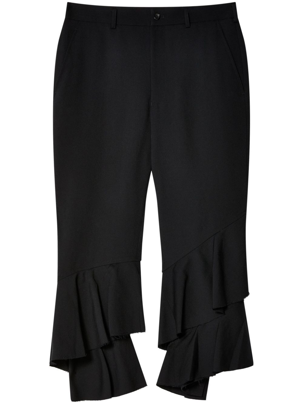 Black Comme Des Garçons layered trousers