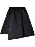 Black Comme Des Garçons asymmetric mini skirt