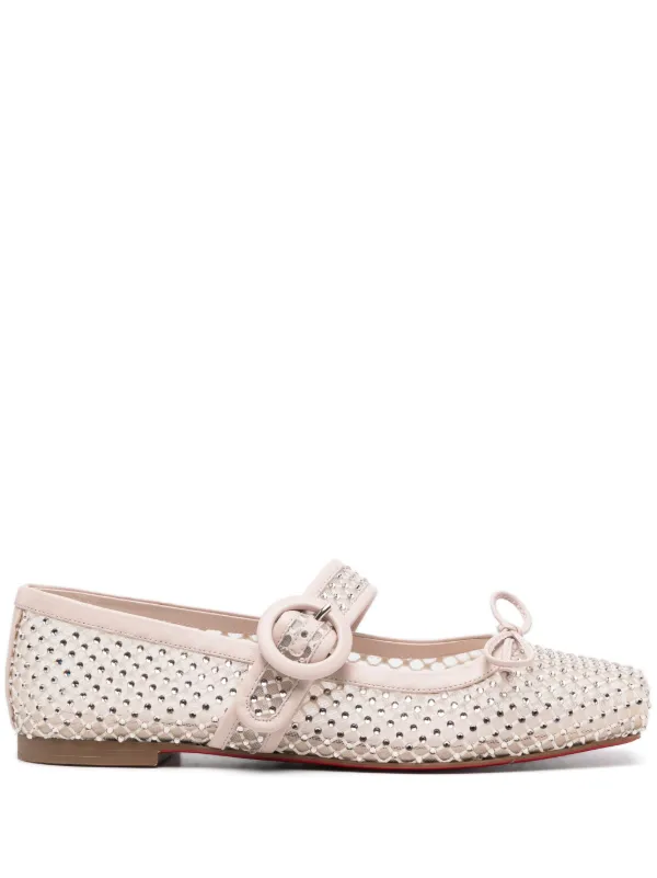 Christian Louboutin Mamastrapitina Ballet Flats Neutrals FARFETCH BH