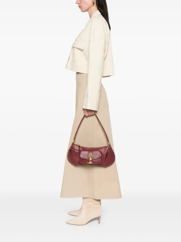 【関税込み】CHLOE The 99' shoulder bag Chloé The 99 Shoulder Bag In Grained Leather in Tapestry