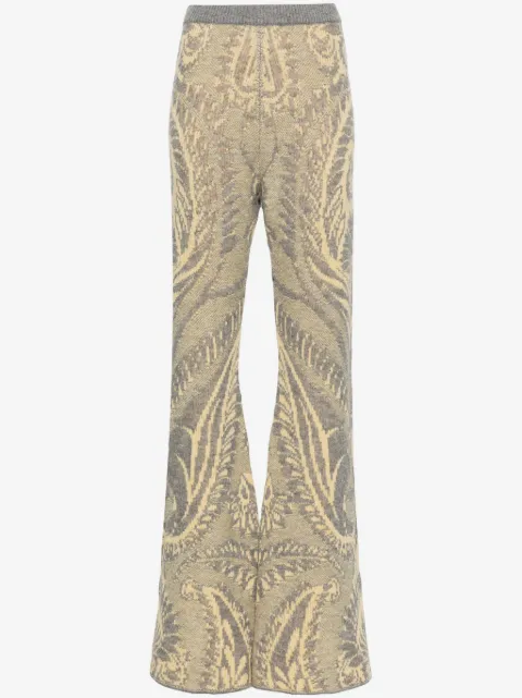 ETRO patterned-intarsia trousers