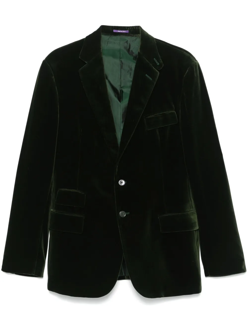 Ralph Lauren Purple Label Velvet Blazer Green FARFETCH UK