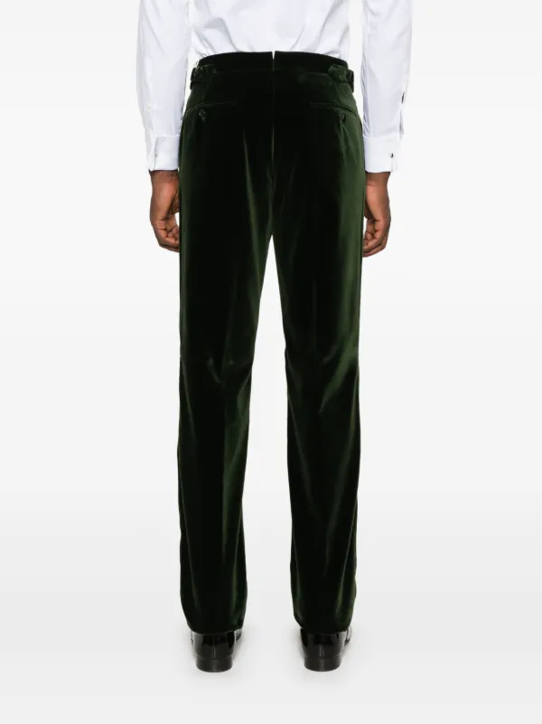 Ralph lauren black velvet pants shop
