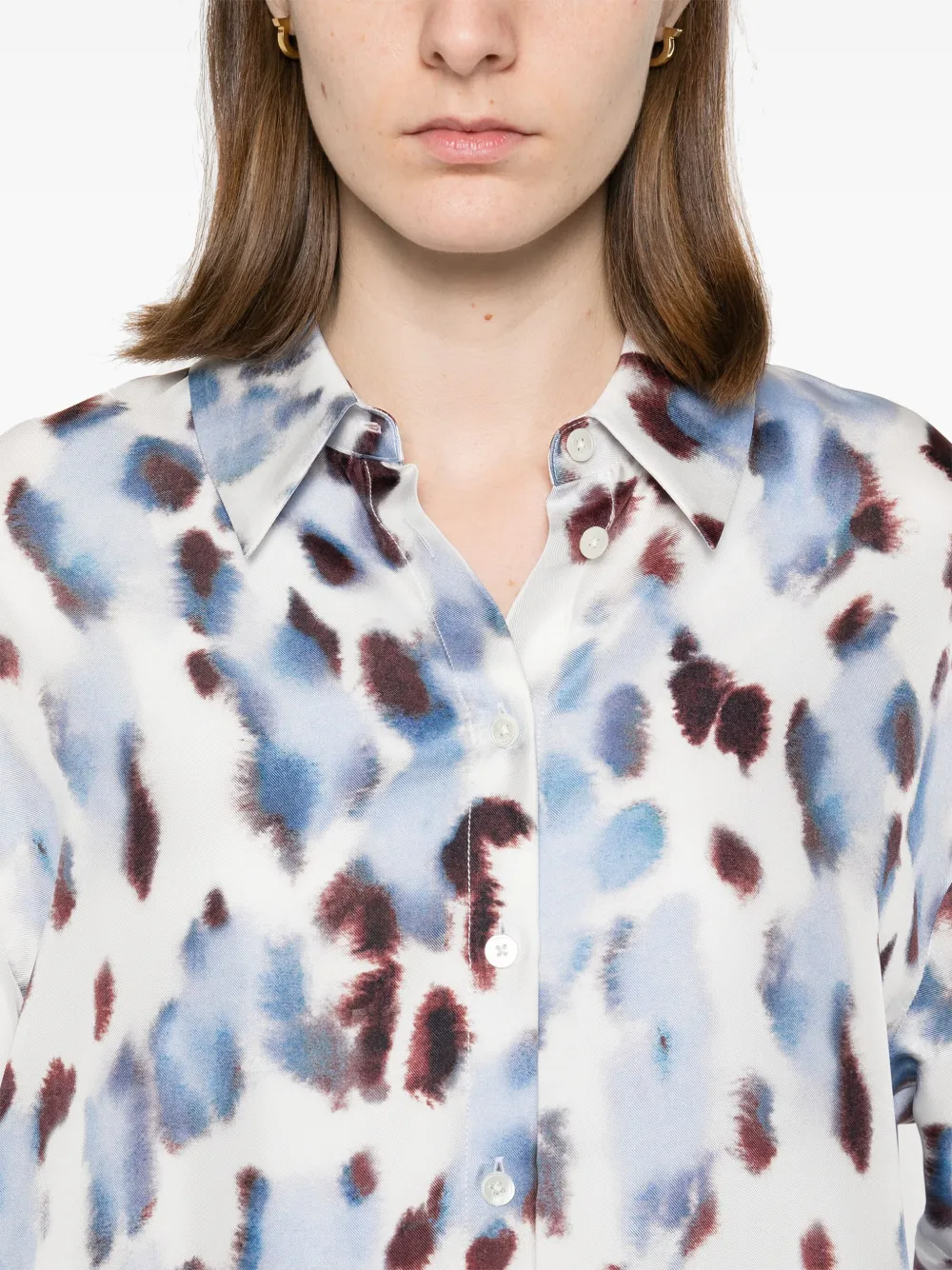 Lanvin Blouse met print Blauw