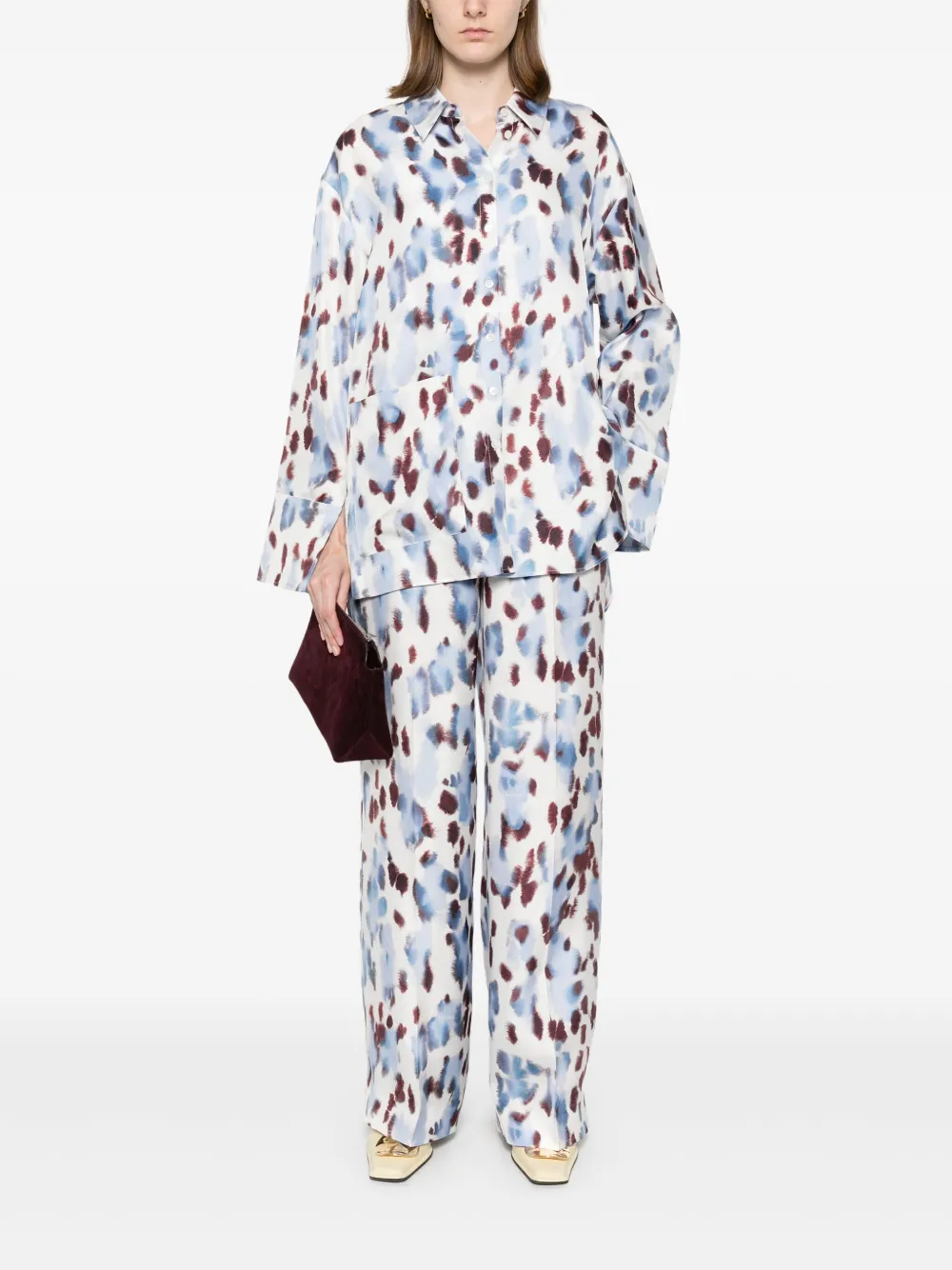 Lanvin Blouse met print Blauw