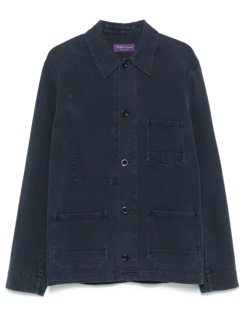 Ralph Lauren Purple Label veste boutonnée à col contrastant