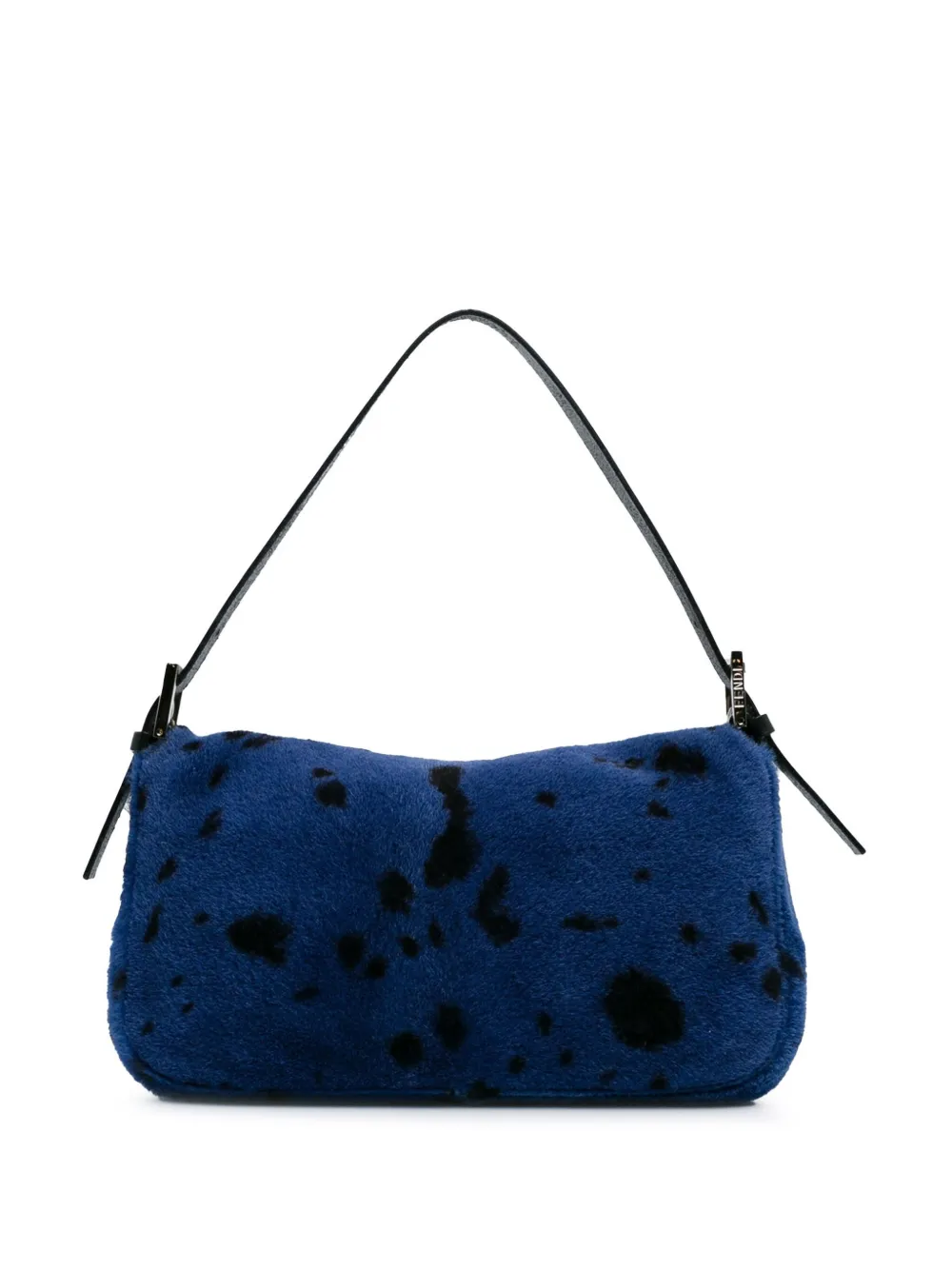 Fendi Pre-Owned 2000-2010 Ponyhair uette shoulder bag - Blauw