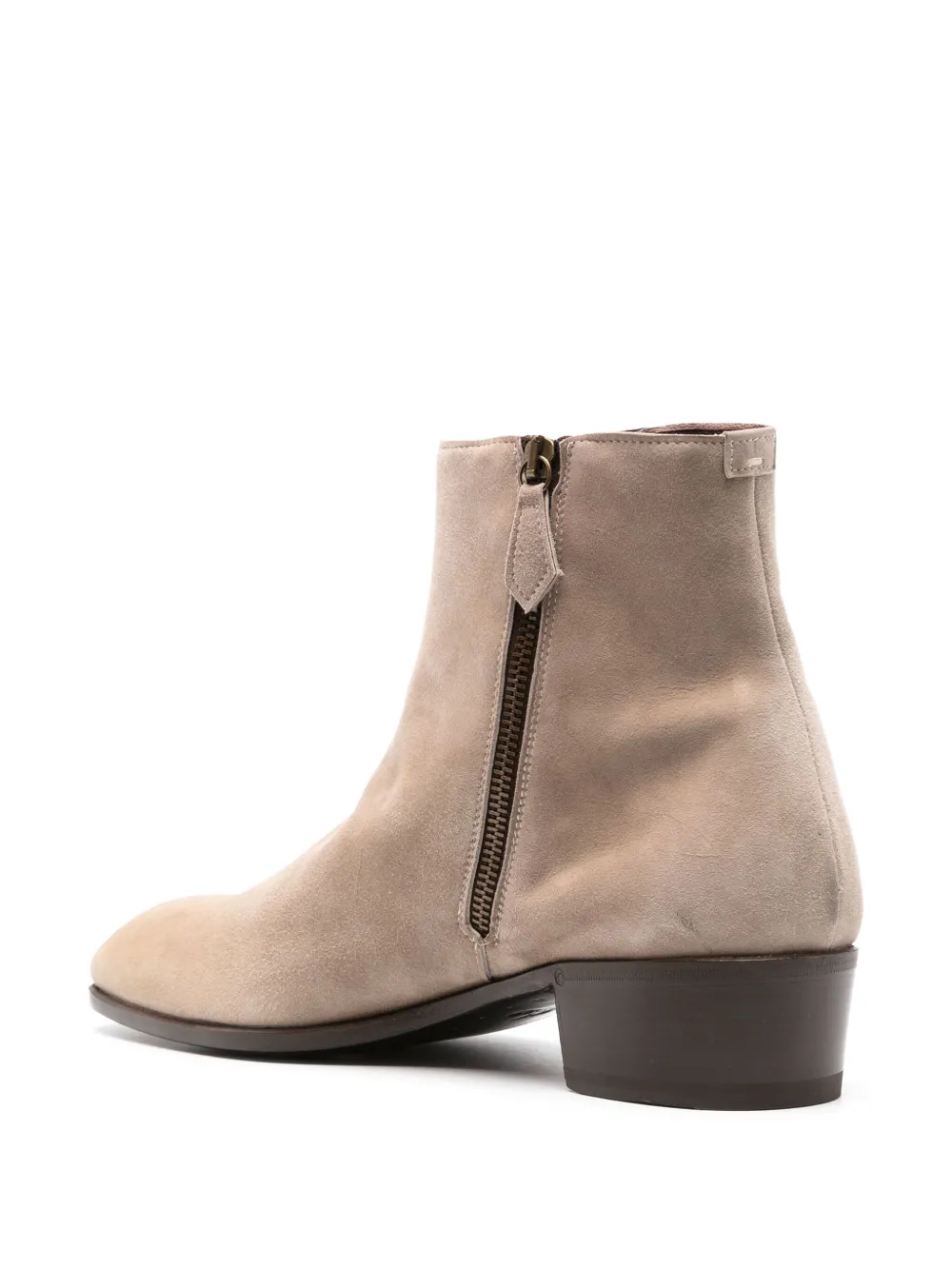 Lardini 45mm suede ankle boots Neutrals