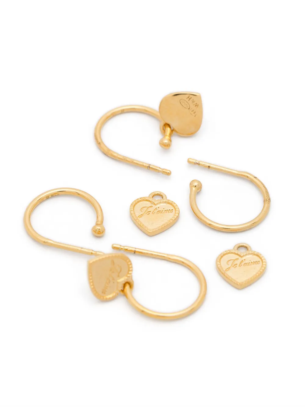 Wouters & Hendrix heart-pendant earrings - Goud