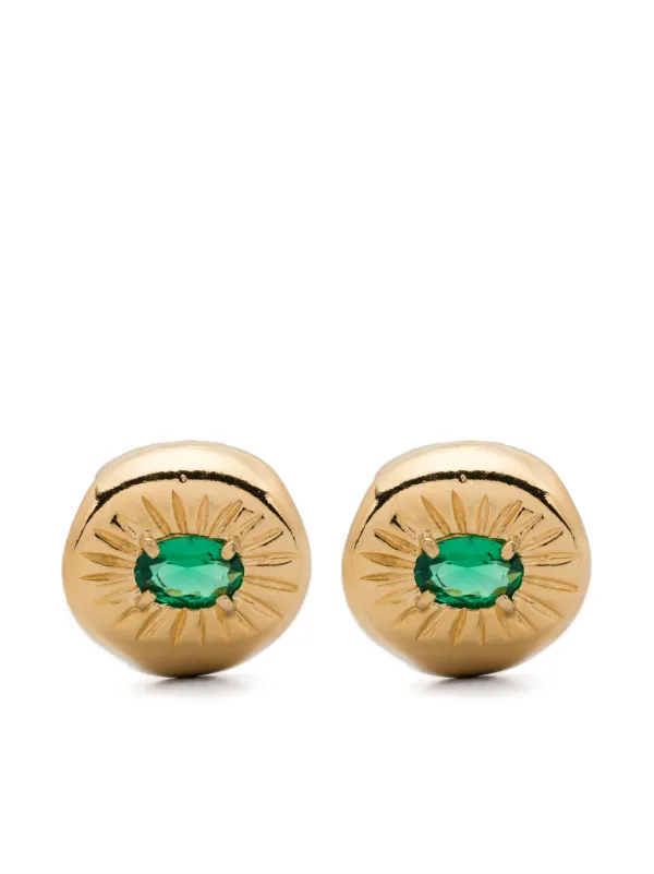 Wouters & Hendrix グリーン 天然石 ピアス Wouters & Hendrix グリーン 天然石 ピアス