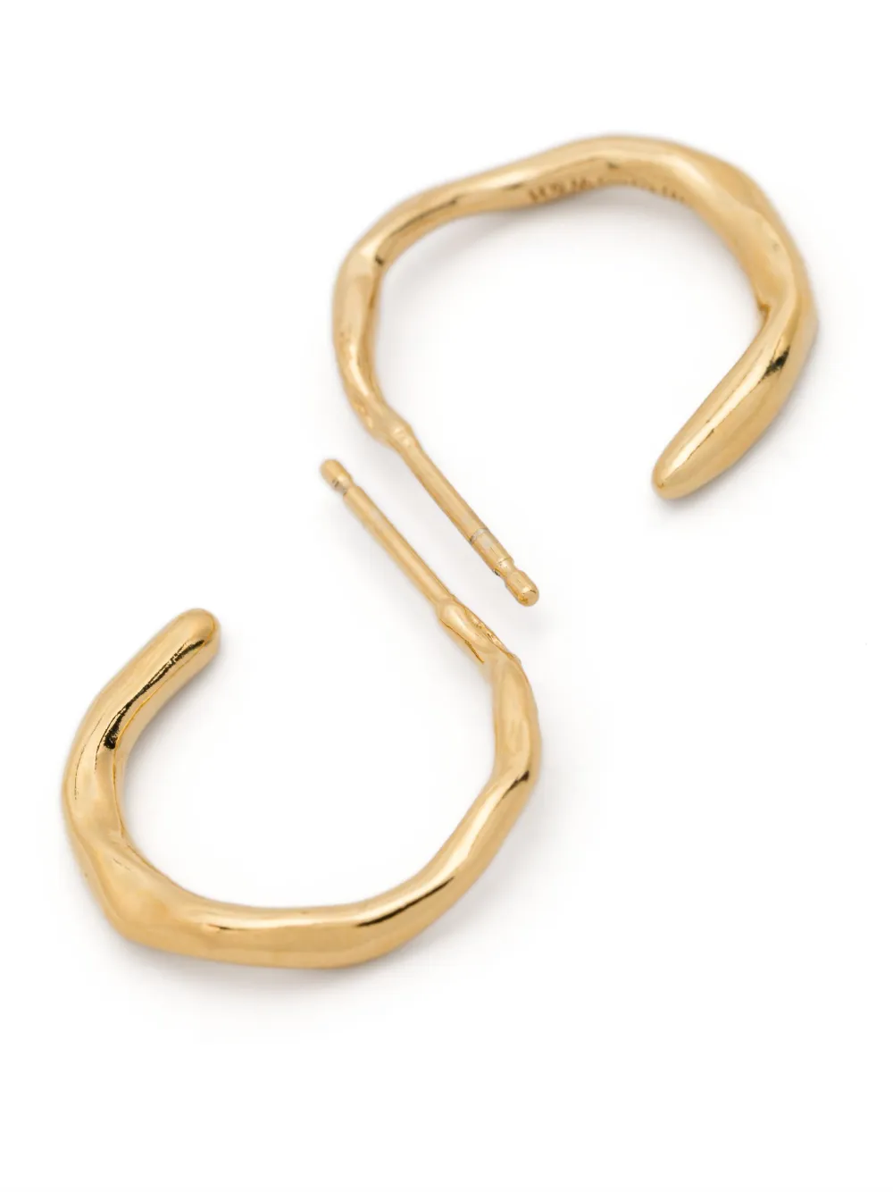 Wouters & Hendrix medium silver hoops - Goud