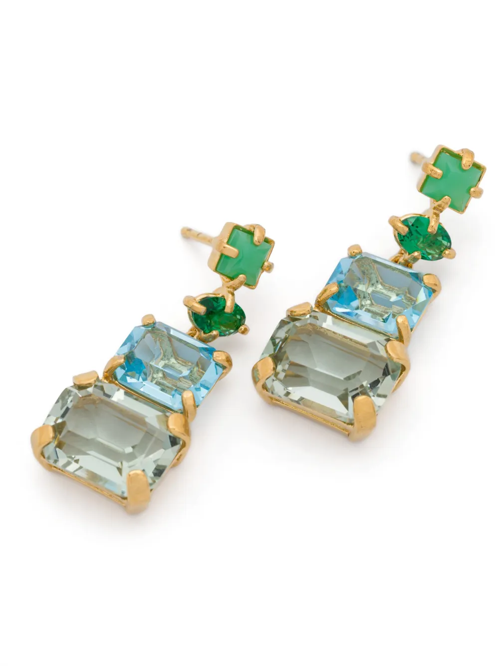 Wouters & Hendrix crystal-embellished pendant earrings - Goud