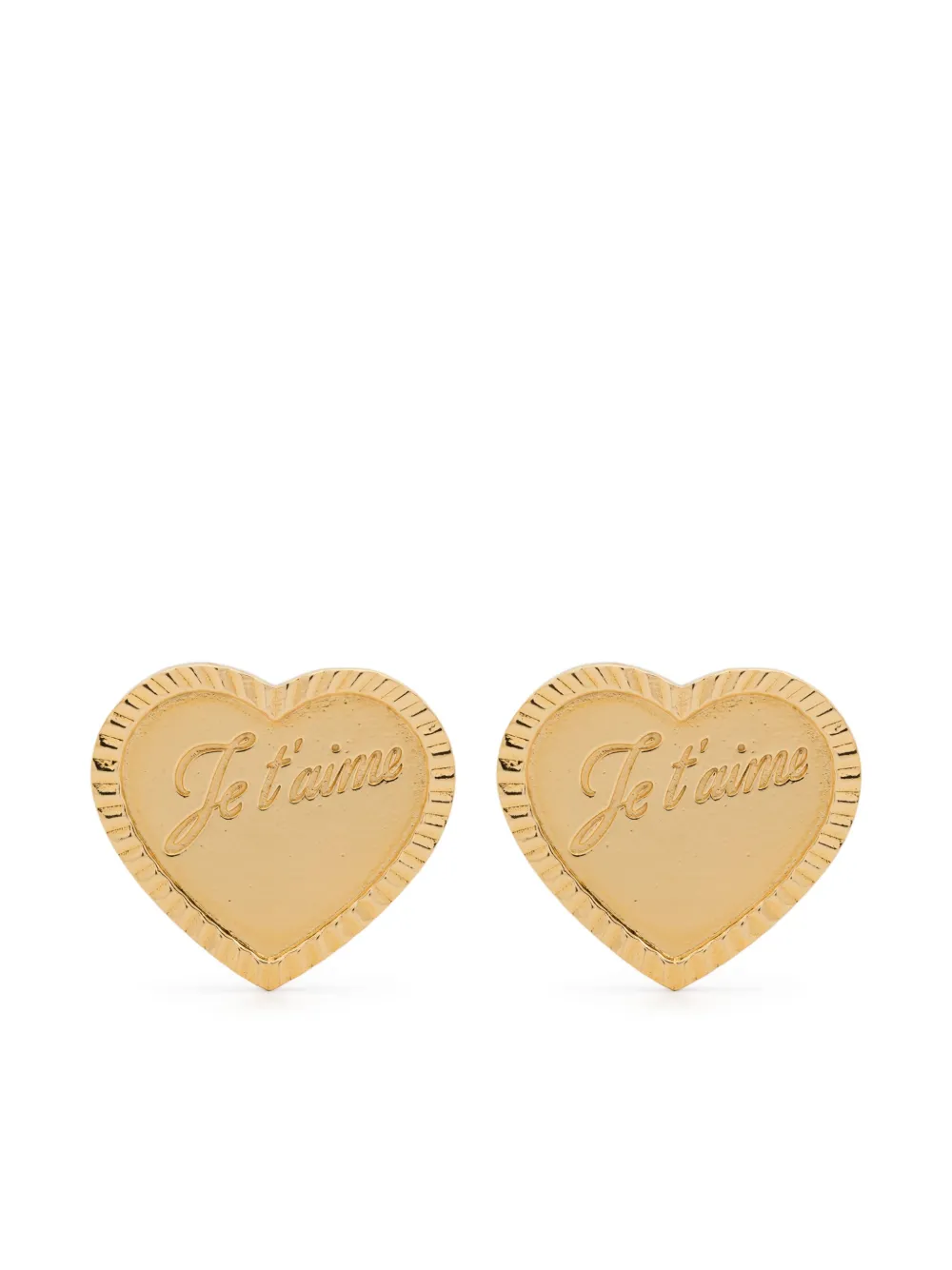 Wouters & Hendrix heart-shaped stud earrings | Gold | Image 1