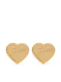 Wouters & Hendrix heart-shaped stud earrings - Gold