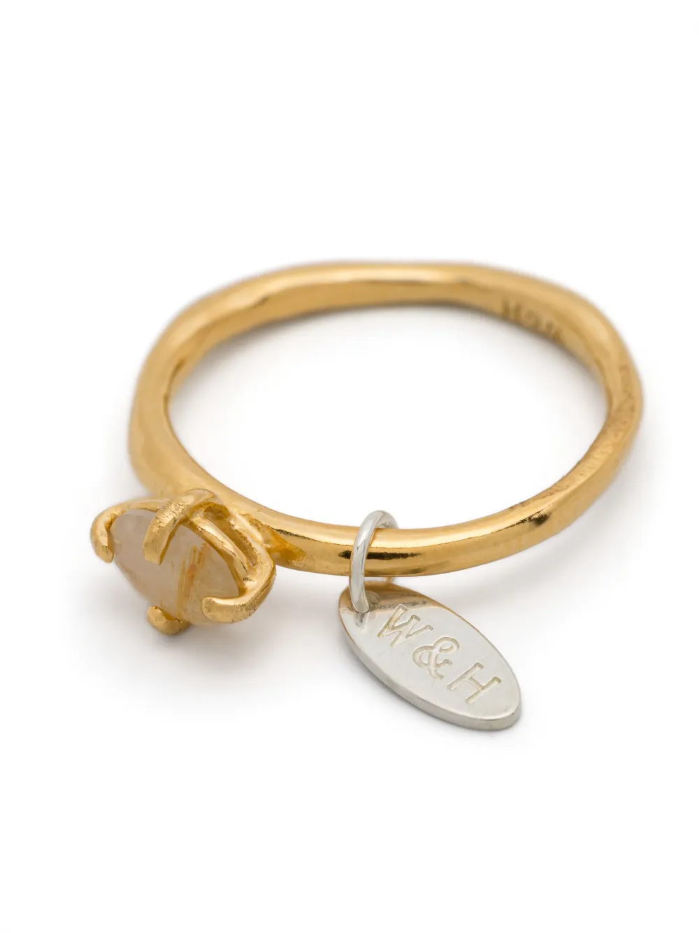 Wouters & Hendrix logo-engraved ring - Goud