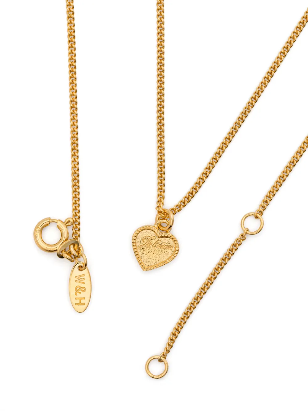 Wouters & Hendrix small heart-pendant necklace - Goud