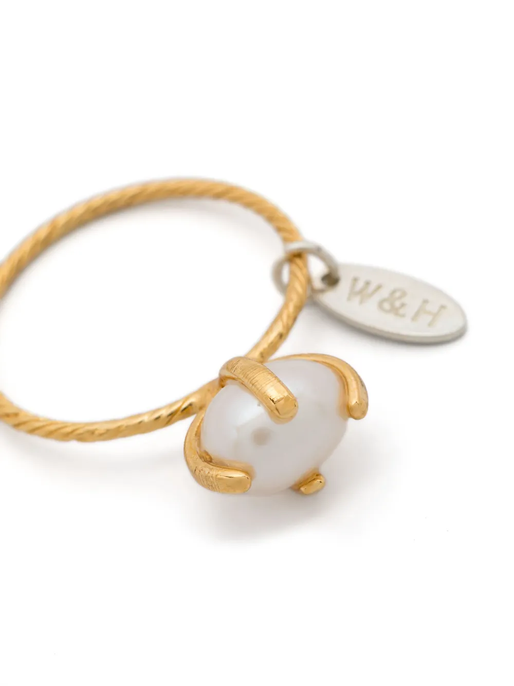 Wouters & Hendrix embossed-detail ring - Goud