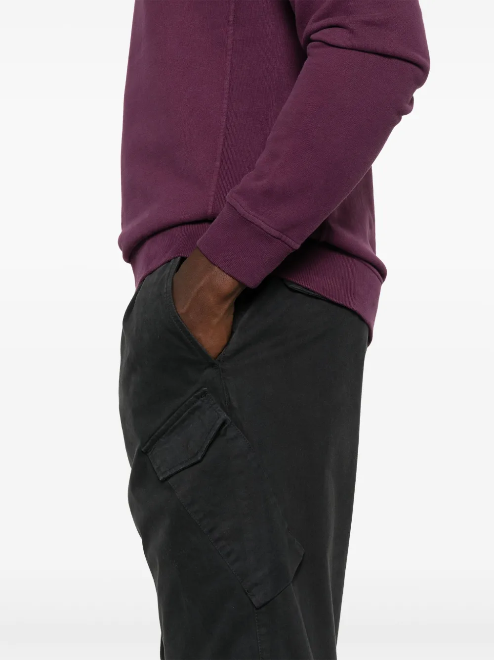 C.P. Company Satijnen cargo broek Blauw