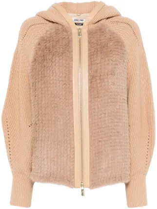 Manteau Long En Fausse Fourrure Lapin Max Et Moi - Taille S - Gris - Occasion Très Bon état