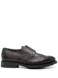 Santoni leather lace-up shoes - Brown