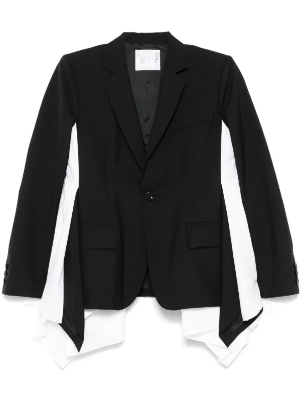 sacaiサカイ★ブラック パネル ジャケット Sacai パネル ジャケット | ブラック | FARFETCH JP