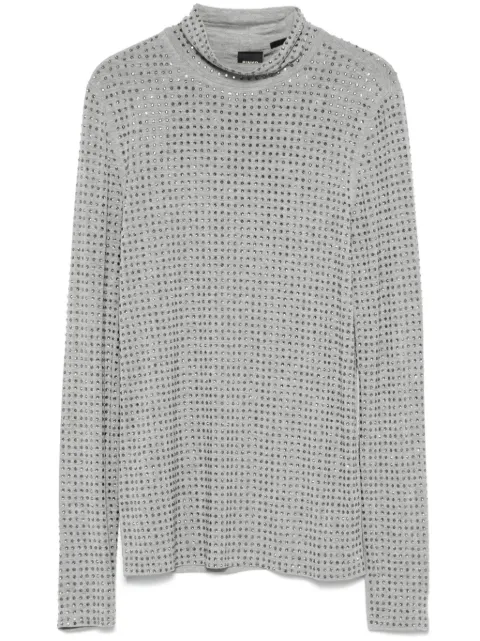 PINKO rhinestone-embellished top