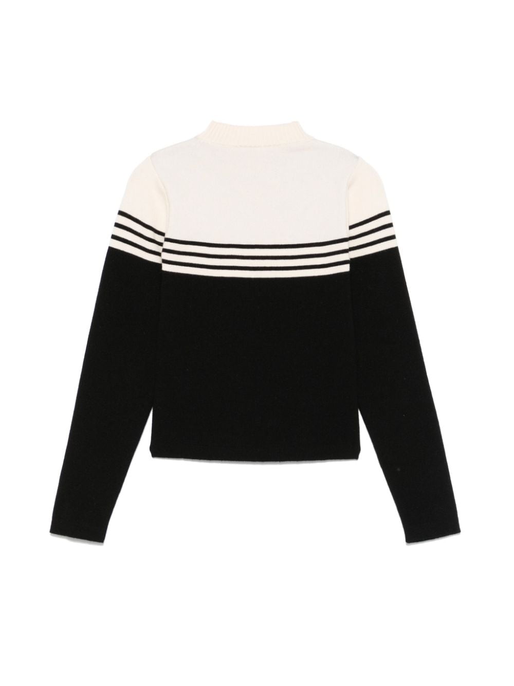 Shop Elisabetta Franchi La Mia Bambina Logo-jacquard Sweater In Black