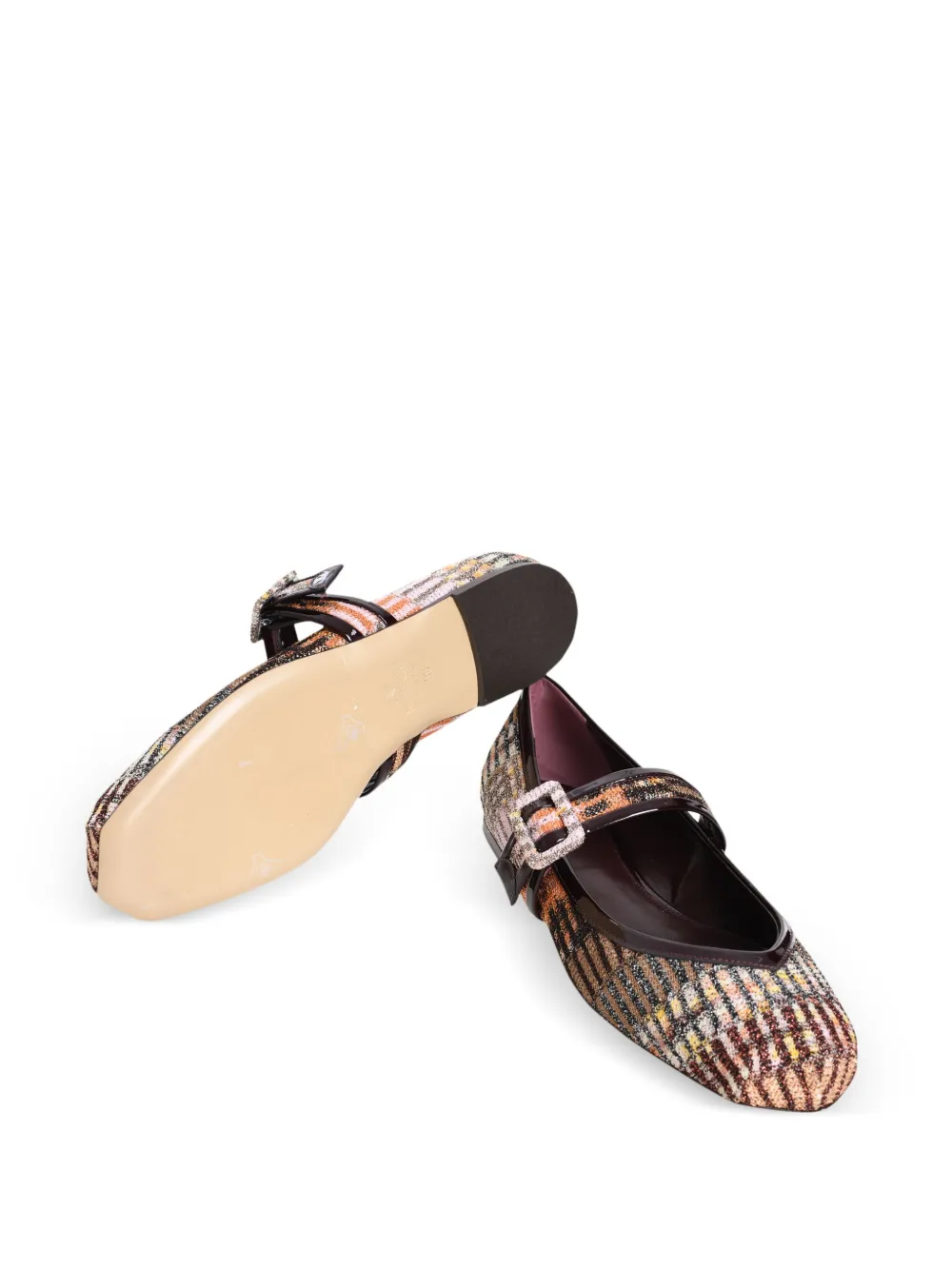 Jean ballerina shoes