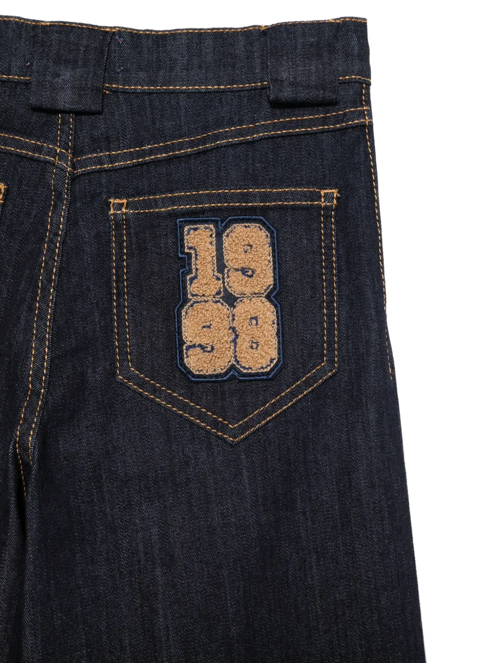 Elisabetta Franchi La Mia Bambina Jeans met wijde pijpen Blauw
