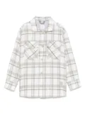 Eleventy Kids flannel shirt - White