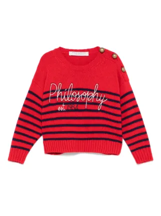 Philosophy Di Lorenzo Serafini Kids ロゴ プルオーバー | レッド 