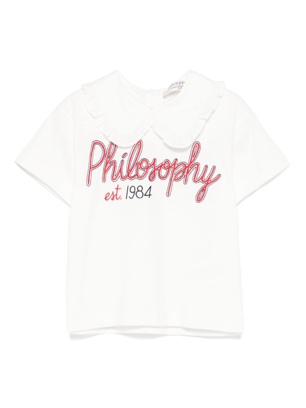 Philosophy Di Lorenzo Serafini Kids Top met geborduurd logo Beige