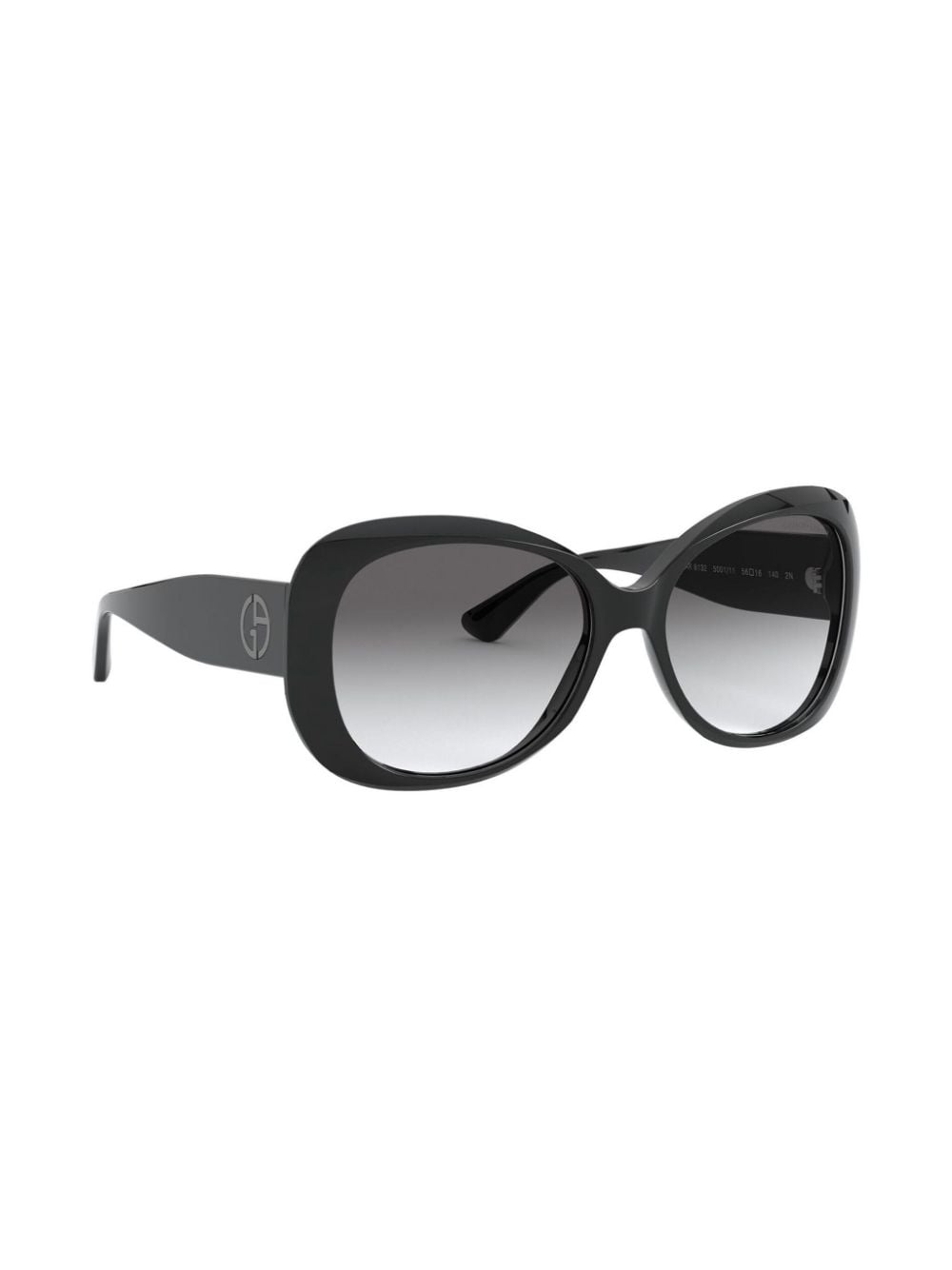 Giorgio Armani oversized-frame sunglasses - Zwart