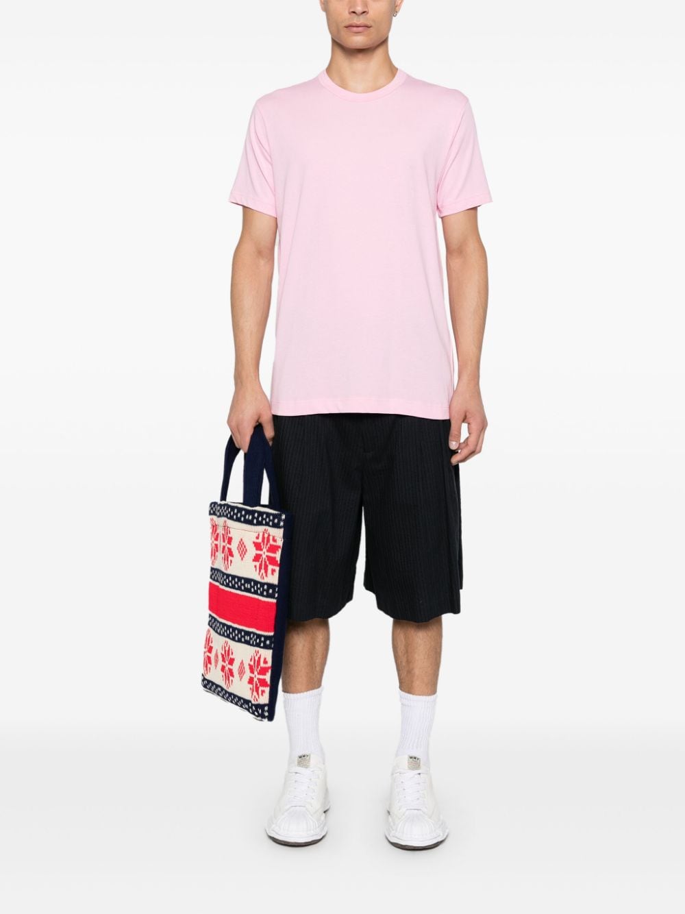 Comme Des Garçons Shirt T-shirt met logoprint - Roze