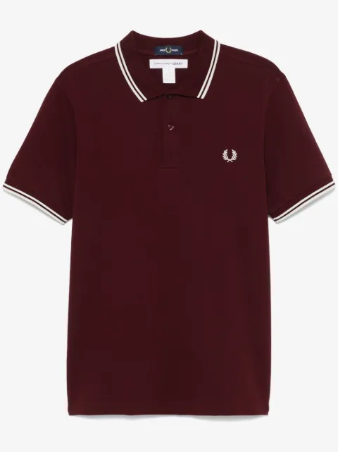 Comme Des Garçons Shirt рубашка поло с вышитым логотипом из коллаборации с Fred Perry